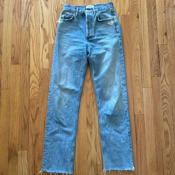 Agolde sz 23 90’s Pinch light wash button fly great pre owned condition - Picture 2 of 11